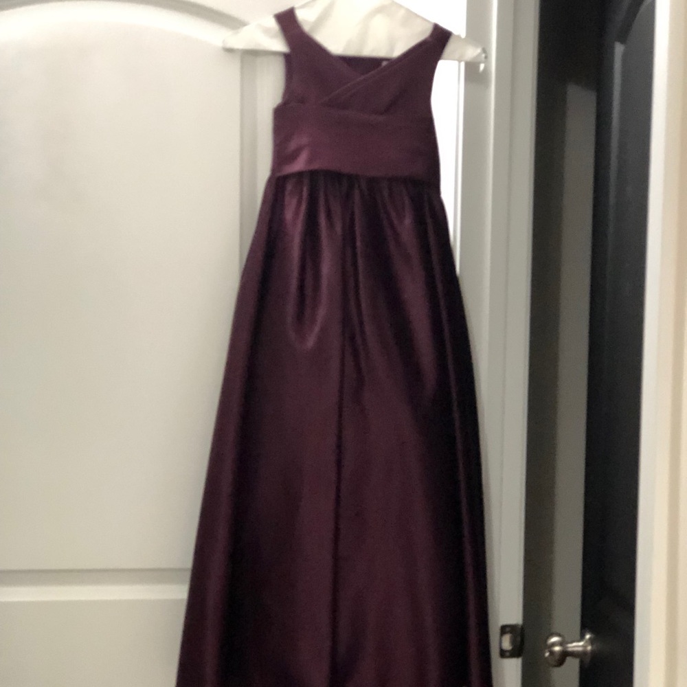 Bill Levkoff floor length jr bridesmaids dress